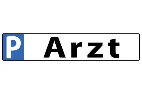 Schild Arzt Parkplatz Parken Doktor Notarzt Praxis 46 x 10 Blech od. Holz