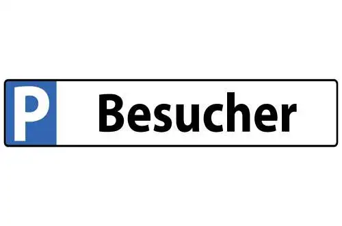 Schild Besucher Parkplatz Parken Gast Kunde 46 x 10 Blech od. Holz