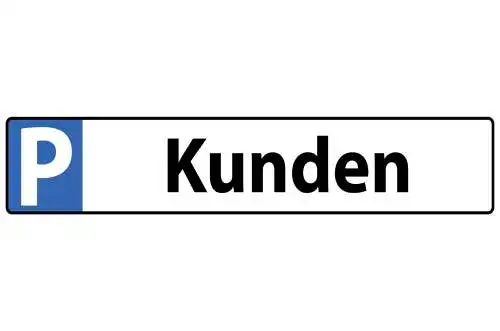 Schild Kunden Parkplatz Parken Kundschaft Klient Besucher 46 x 10 Blech od. Holz