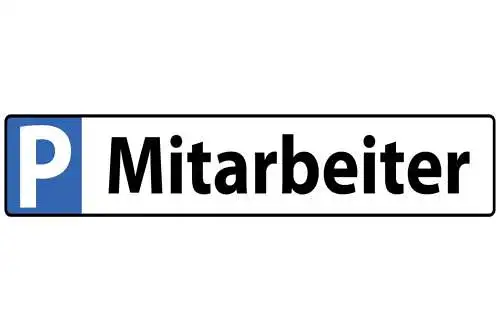 Schild Mitarbeiter Parkplatz Parken Firma Angestellte 46 x 10 Blech od. Holz