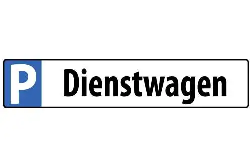 Schild Dienstwagen Parkplatz Parken Firma Angestellte 46 x 10 Blech od. Holz