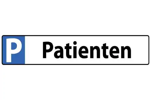 Schild Patienten Parkplatz Parken Arzt Doktor Praxis 46 x 10 Blech od. Holz