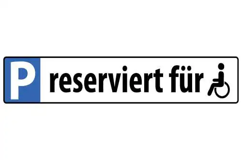 Schild Reserviert für Stamm Parkplatz Parken Privat 46 x 10 Blech od.Holz