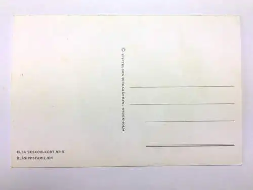 Blasippsfamiljen (E. Belskow) - Pflanzen/Blumen-Familie - Künstlerkarte 40203 TH