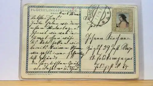 I. WK Flüchtlings-Fürsorge JWS 50132