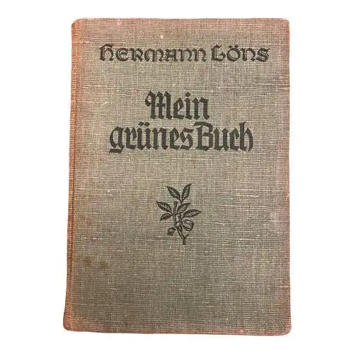 856 Hermann Löns MEIN GRÜNES BUCH Tier- und Jagdgeschichten,