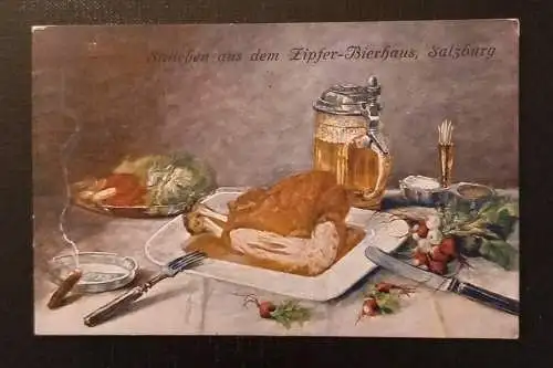Stilleben Aus Dem Zipfer Bierhaus Salzburg Bier Gr 1547 H