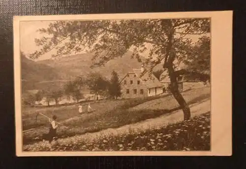 Lunz Jugenderholungsheim Gaming Bauern bei der Arbeit Gr 5582 D