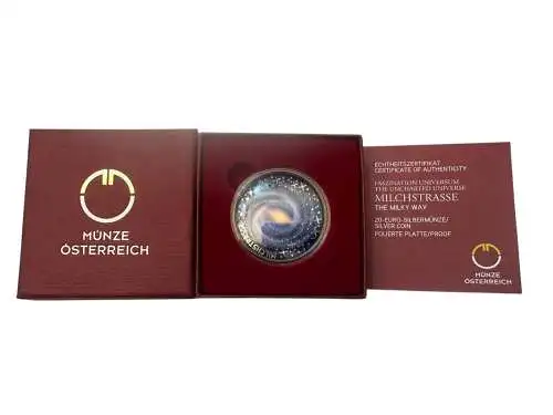 25 Euro Niob Österreich Stadt Hall Semmeringbahn Kosmologie Milchstraße