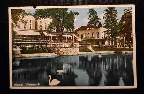 Weimar Weimerhalle Schwäne Am See Gr