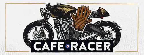 Schild Cafe Racer Motorrad Custom Bike Biker Moped UK GB 27x10 Blech od.Holz