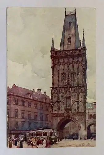 Prag Praha Prager Pulverturm Prašná Brána Tor Turm Stadt Tschechien 20065 K TH