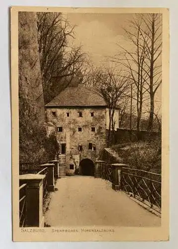 Salzburg Sperrbogen Festung Hohensalzburg Tor Burg Stadt Österreich 8463 K TH