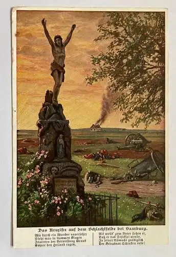 Kruzifix Schlachtfeld Saarburg Krieg Kreuz Rheinland Pfalz D 650135 K TH
