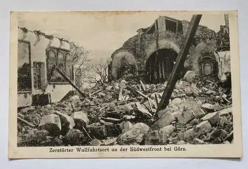 Zerstörter Wallfahrtsort Südfront Bei Görz Gorica Kirche Slowenien 270097 K TH