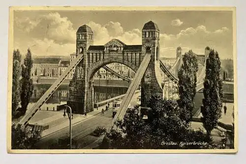 Breslau Wrocław Kaiserbrücke Stadt Niederschlesien Polen 402210 K TH