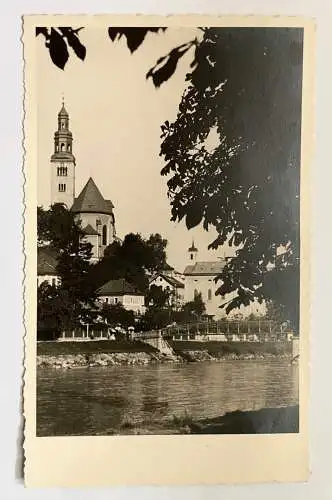 Salzburg Müllner Kirche Steg Salzach Fluss Stadt Österreich 8439 K TH