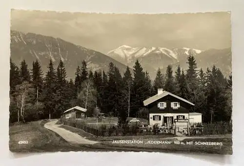 Jausenstation Jedermann 900m Schneeberg Berg Hütte Niederösterreich 8412 K TH