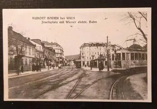 Baden Bei Wien Josefplatz Mit Wiener Elekt.Bahn Gr 8349 K