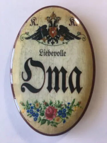 Nostalgie flaschenöffner magnet liebevolle oma blumenstrauß