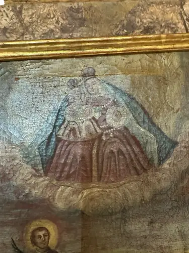 EX VOTO Heiligenbild  Votivbild Hl. Laurentius 39x47 datiert 1759 Mariapfarr