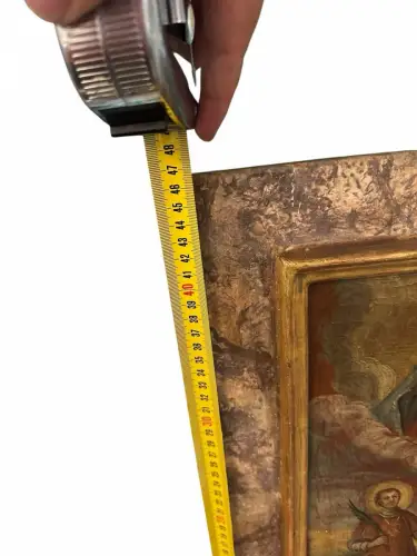 EX VOTO Heiligenbild  Votivbild Hl. Laurentius 39x47 datiert 1759 Mariapfarr