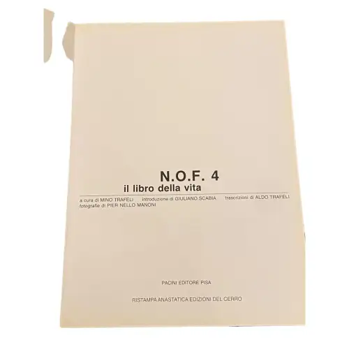 4255 Fernando Nannetti N.O.F.4 IL LIBRO DELLA VITA +Abb