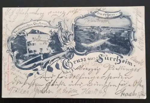 Gruss aus Surrheim / Surheim mit Stadler’s Gasthaus & Ortsansicht K