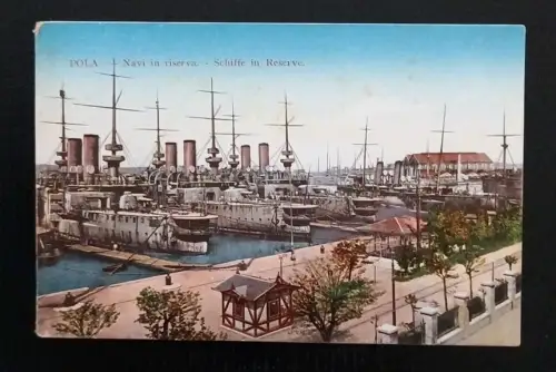 Pola Hafen Schiffe In Reserve Kroatien Pula Gr A0006 K