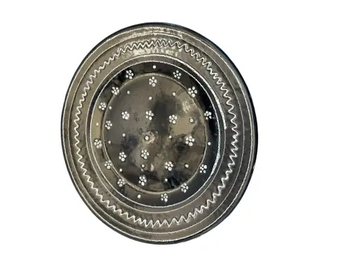 Gmundner Keramik Dirndl blau Speiseteller Servierteller 28 cm