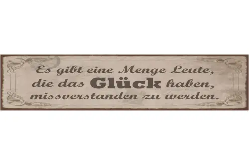 Schild Es Gibt Eine Menge Leute Die Das Glück Haben Missverstanden Zu Werden