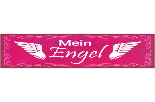 Schild Mein Engel Liebe Beziehung Ehe Frau Mann Spitzname 46 x 10 Blech od. Holz