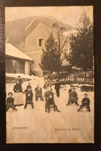 Mauterndorf Lungau Rosenhügel Kinder Mit Schlitten Salzburg 5546  Gr1  C