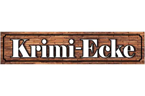 Schild Krimi Ecke Kriminal Roman Buch TV Serie Detektiv 46 x 10 Blech od. Holz
