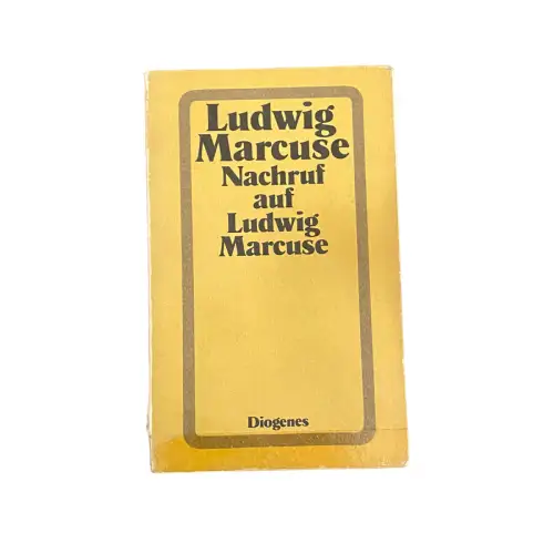 5641 Ludwig Marcuse NACHRUF AUF LUDWIG MARCUSE DIOGENES