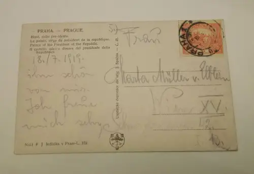 Praha Prag Palast Signatur 50327