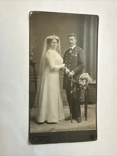 CAB Foto Soldat Abzeichen Uniform Hochzeit  Uniform 20 X 11 cm Linz 8426 J