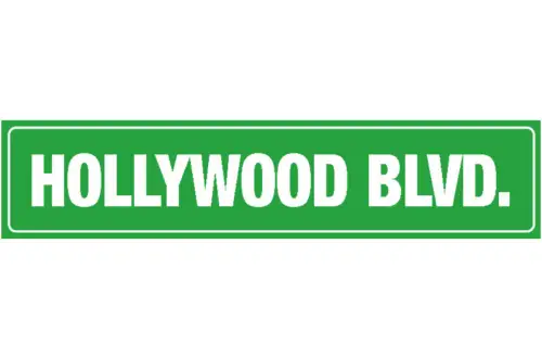 Schild Hollywood Blvd Boulevard LA USA Ort Straße Platz 46 x 10 Blech od. Holz