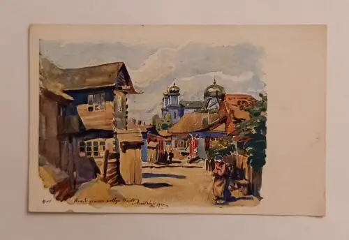 Wolhynische Städtebilder Marktplatz Volhynia Ukraine Polen 600636A gr