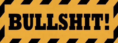 Schild Bullshit Mist Blödsinn Schwachsinn Quatsch Fluchen 27x10 Blech od.Holz