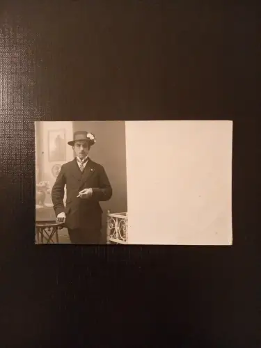 Mann Mit Anzug Hut Zigarette 410780 Gr