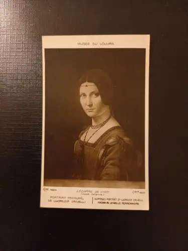 Musee Du Louvre Leonardo De Vinci Porträt Lucrezia Crivelli 400824 Gr