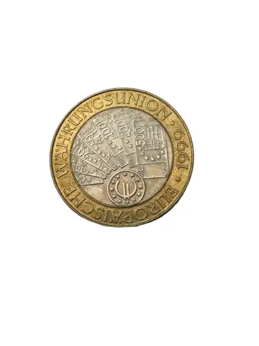 50 Schilling Bi Metall  Währungsunion  1999