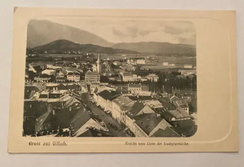 Gruß aus Villach Kärnten Ansicht vom Turm 410400