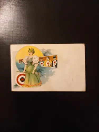 Ottmar Zieher  Litho Karte Schützin Schützen AB0040 Gr