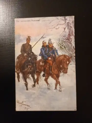 Der Verwundete Kamerad Nr. 68 Rotes Kreuz Karte  Gassner AB0041 Gr