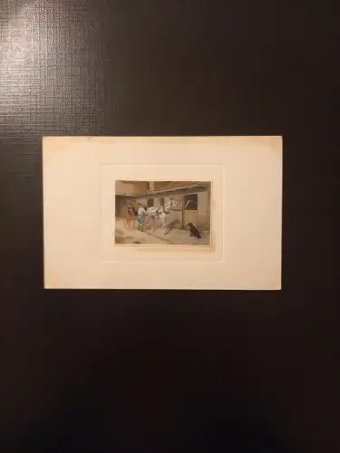 Mödling Mann Kutsche Pferde Und Hund Gr