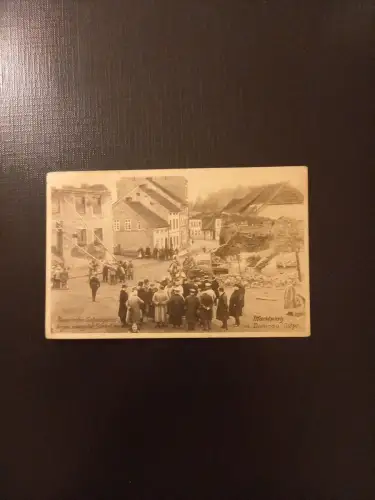 Marktplatz In Damnau Ostpreussen russische Gefangene AB0059 Gr