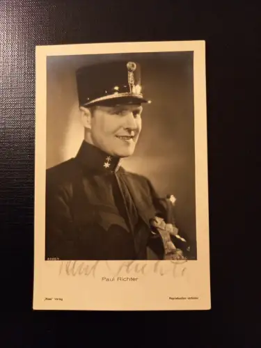 Paul Richter Porträt Autogramm Uniform AB0069 Gr
