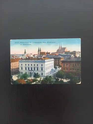 Brünn Rathausturm Rudolfschule Gr